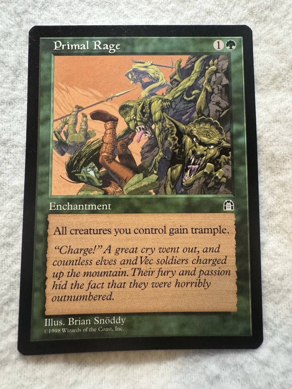 MTG - Primal Rage - Stronghold - LP - Uncommon - English - Regular