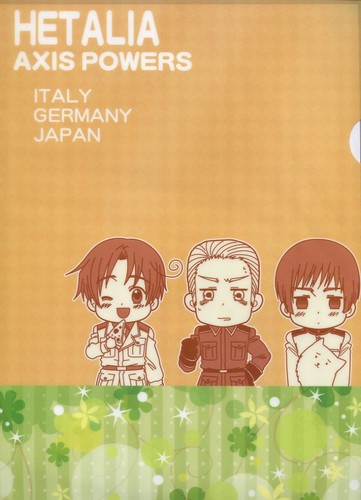 2 pcs clear file folder Hetalia Axis Powers anime Italy Germany Russia UK USA - Picture 4 of 5