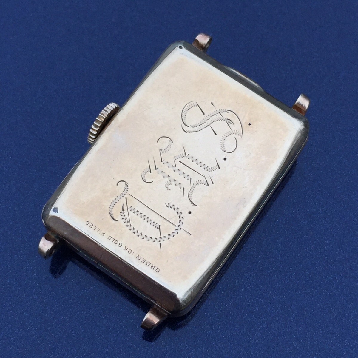 Montre Vintage Gruen Cal. 715 - Années 1930 - Cadran Vert Grand Format - Mécanique à Remontage Manuel