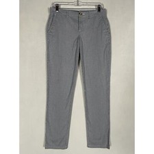 Tommy Hilfiger Chino Pants Womens 2 Blue Striped Hampton Slim Fit Casual Work
