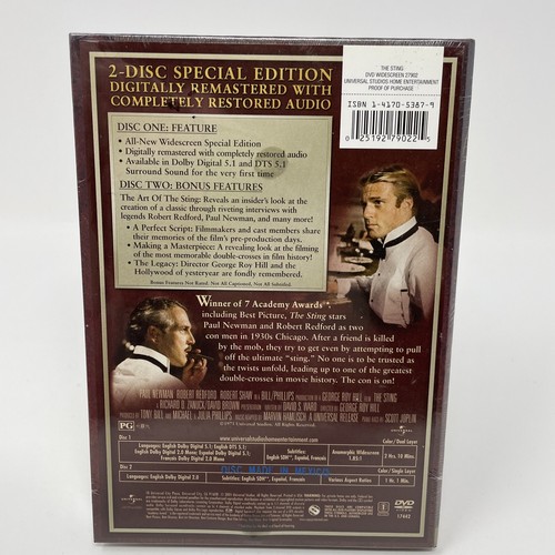 DVD The Sting Special Edition Legacy Series - Picture 3 of 3