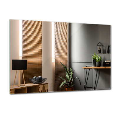 Bathroom Make-up Shaving Vanity Rectangle Mirror Hanging Fixings 60x40 cm