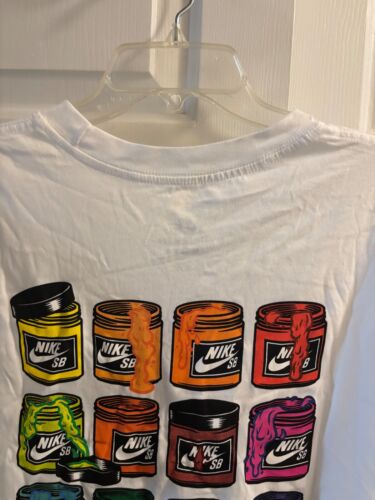 Neu mit Etikett Nike Zumiez weiß S/S Nike T-Shirt Skateboard Größe XL - Bild 4 von 6