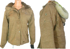 Liquid Puffer Hooded Jacket M Caramel Rem Hood Women 7 Pockets Guc