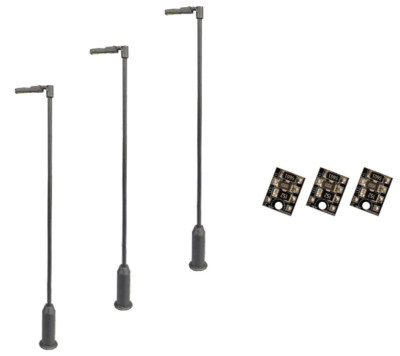 DCC Concepts LML-MSL 3 x 4mm Scale 00 Gauge LED Modern Street Lamps +Resistor 1P