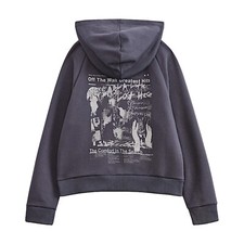 Brand New Vans Little Kids Greatest Hits Zip Hoodie Asphalt Size 5/M