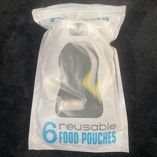 Squooshi Reusable Food Pouches Penguin 6 Count 