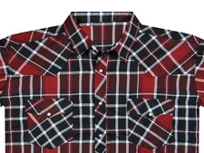 Plaid Western Shirt Mens Short Sleeve Snap Up Pockets New Colors Big 3XL 4XL 5XL