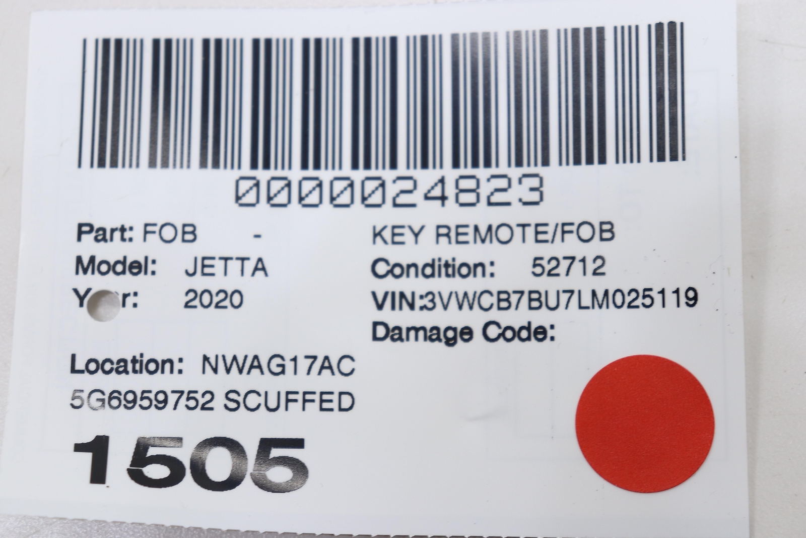 2020 VOLKSWAGEN JETTA REMOTE KEY FOB ENTRY TRANSMITTER OEM 