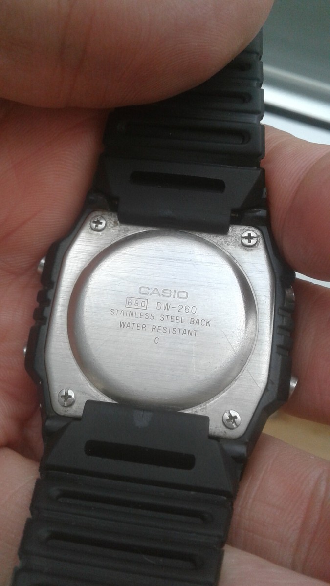 Casio VINTAGE DW-260 MODULE 690 WATCH 200M WR DIVERS JAPAN C