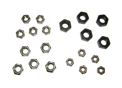 ZOLL Mutter 1/4 5/16 3/8 7/16 1/2 5/8 3/4 oder 1'' BLANK Zollgewinde UNC UNF
