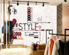 3D Fashion Girl G16616 Wallpaper Wall Murals Removable Self-adhesive Honey