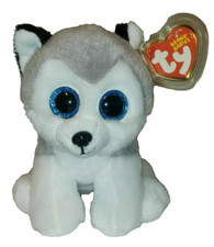 Ty Beanie Baby - BUFF the Husky Dog (6 Inch) NEW MWMTs Plush Stuffed Animal Toy