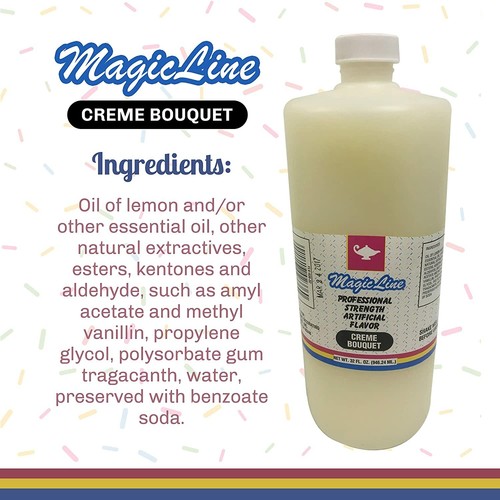 Magic Line Creme Bouquet Flavoring Oil for Baking (32 Ounces