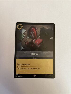 Disney Lorcana: The First Chapter - Break - 196/204 Common Cold FOIL NM+ |  eBay