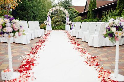 Tappeto Passatoia Per Matrimoni OLIVO.shop - Bianco, Largo 1m, Lungo A Metro, Effetto Moquette - Foto 7