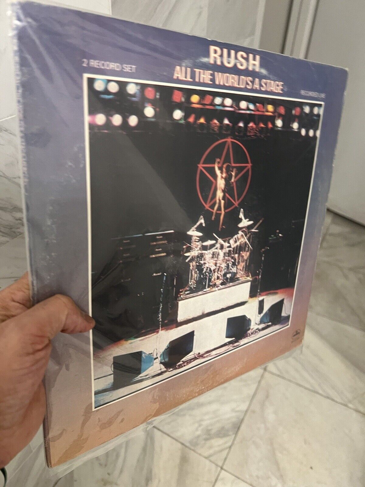 RUSH • All the World's A Stage • 2-LP MERCURY Album vinyl record LP Double