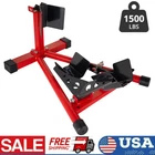 Motorcycle Wheel Chock 1500lb Front Tire Stand Adjustable Holes for 16-21" Wheel