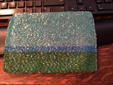 MINT Vintage Neiman Marcus Clutch / Make-up / Evening Beaded Bag, Handmade