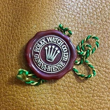 ROLEX RED Tag Seal 1980's GMT MASTER EXPLORER SUBMARINER OYSTER OEM Large Crown