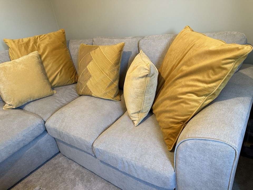 Corner Sofa Grey (Excellent Condition) eBay