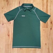 Reebok Men  s Dark Green Polo Shirt Size Medium
