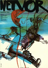 DEN GNEVA - DAY OF WRATH Original Artistic Czech A3 HORROR Movie Poster 1985