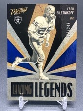 2021 Prestige Fred Biletnikoff BLUE /249 Living Legends #LL-4
