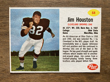 1962 Post Football Jim Houston #64 - Cleveland Browns - End