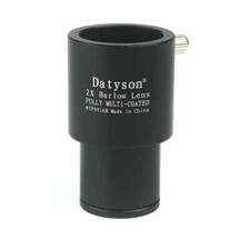 Barlow Lens 2X Teleconverter Metal Fully Multi-Coated Glass for 0.965 Inch