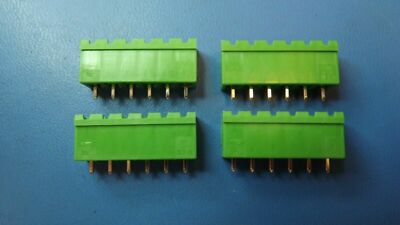 (4PCS) EDSTLZ955/6 ON-SHORE TERM BLOCK HDR 6POS VERT 5.08MM