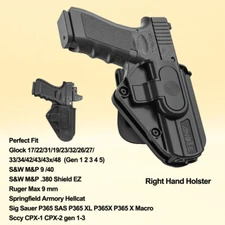 Universal G43 48 MOS Holster For Glock 17 19 34 45 22 31 32 9mm 40 357 G44 G45