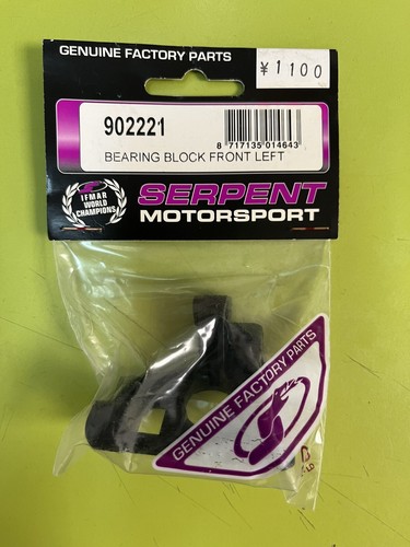 Serpent 902221 BEARING BLOCK FRONT LEFT 950 950r Nitro Car 1/8