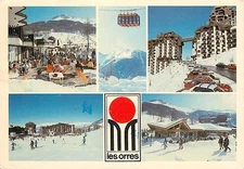 Les Orres  Hautes-Alpes Southeastern France Ski Resort Commune pm 1987 Postcard