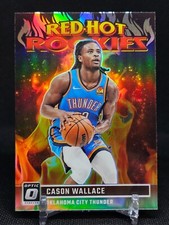 Cason Wallace 2023-24 Panini Donruss Optic Basketball Red Hot Rookies #07 OKC