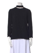 Tom Ford Mock Neck Three Quarter Sleeve Sweat...