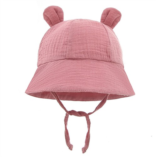 Kids Baby Wide Brim Sun Hat Cute Girls Boys Toddler Beach Bucket Hat 3-12 Month - Picture 17 of 26