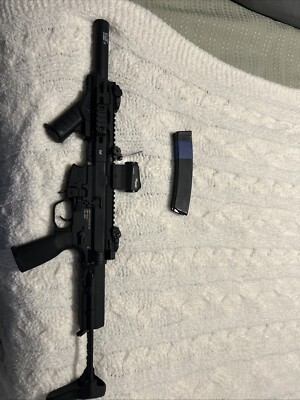 KWA 2.5 QRF MOD.1 AEG Airsoft Rifle - Black With Upgrades See Details.