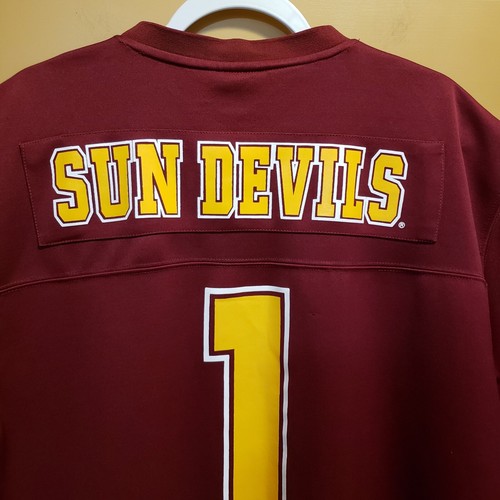 Arizona State ASU Sun Devils Jersey Number 1 Xtreme Fanz Size Large - Picture 6 of 6