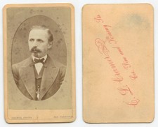 MAN W/ GREAT FACIAL HAIR CDV STUDIO PORTRAIT BY CRAMER, SAN FRANCISCO, CAL