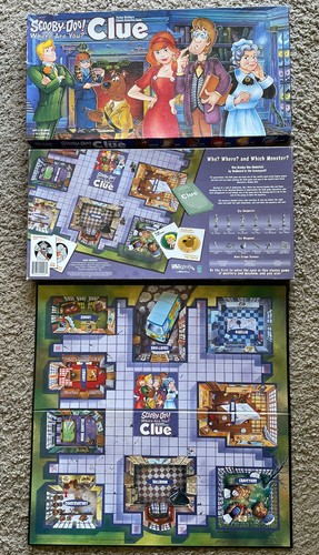 Scooby-Doo Clue Game Replacement Pieces Parts ~ 1999 ~ BOX AND GAME BOARD ONLY - Picture 2 of 5