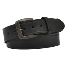 3D Belt Company Men's Latigo Creased Black Leather Belt D1140