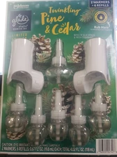 PINE & CEDAR SCENTED, PLUG-IN (6-0.67oz REFILLS & 2-PLUG-INS), LIMITED EDITION