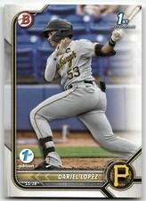2022 Bowman 1st Edition #BPPF-56 Dariel Lopez Pittsburgh Pirates