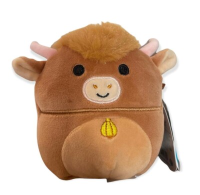 NWT Squishmallow Calton the Highland Cow Easter 2022 4.5 Inches Plush Kellytoy