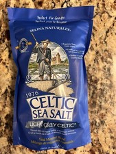 CELTIC SEA SALT LIGHT GREY COARSE MOIST HAND HARVESTED PERFECT MINERALS 1LB NEW 