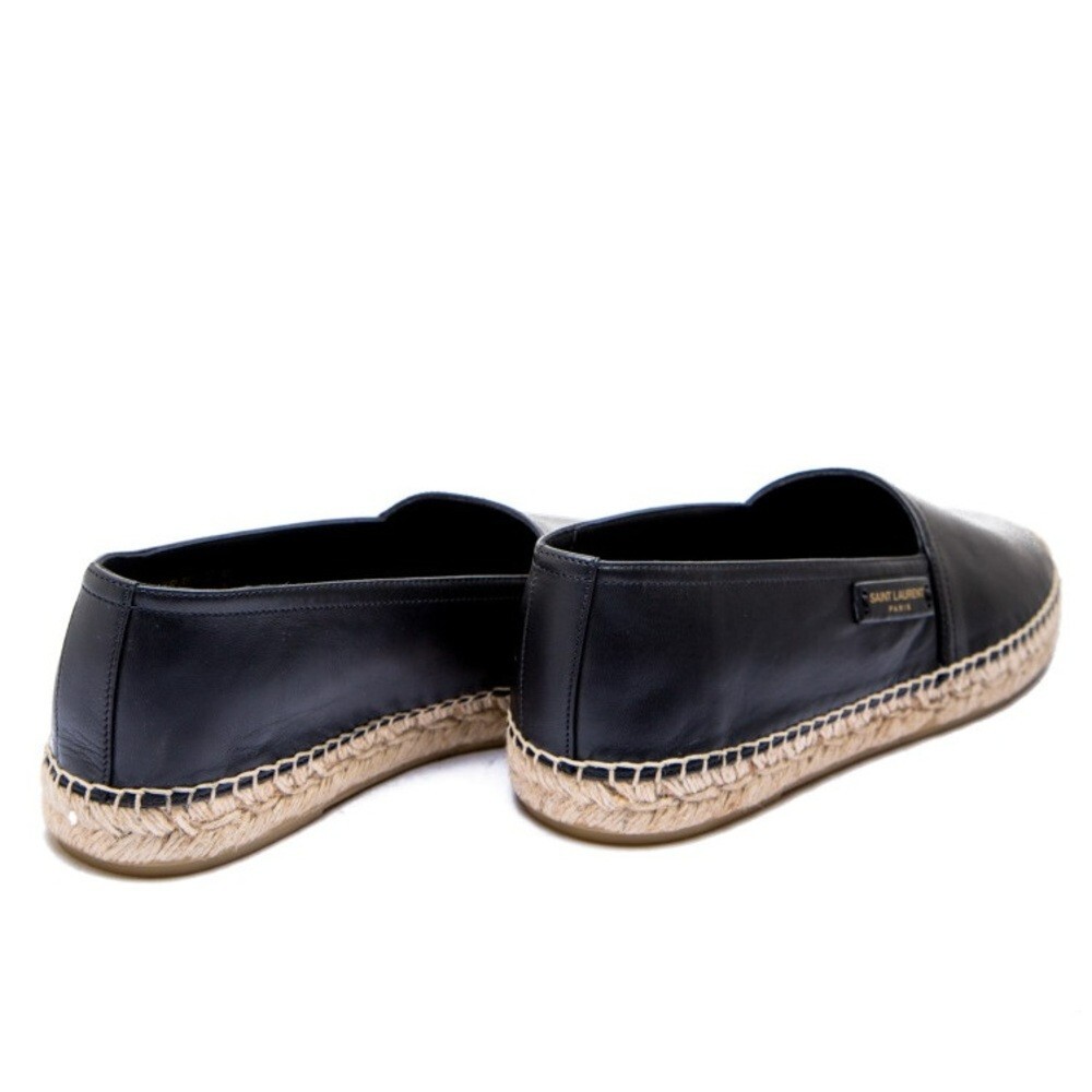 Saint Laurent espadrillas donna in pelle colore nero taglia 37
