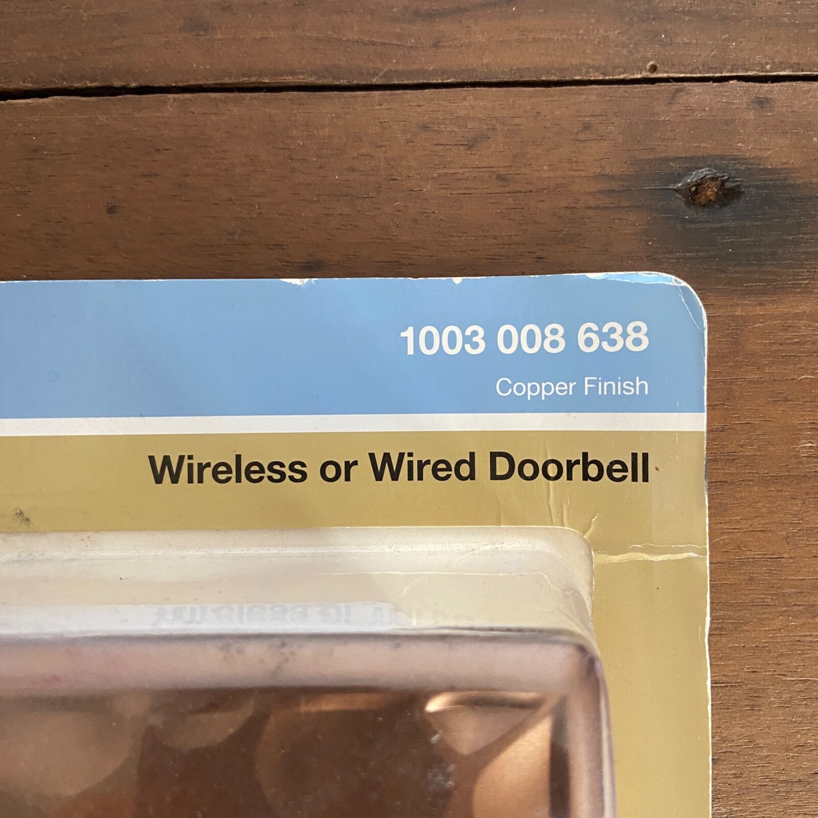 Hampton+Bay+Wireless+or+Wired+Doorbell+Hammered+Copper+Design+S301 for