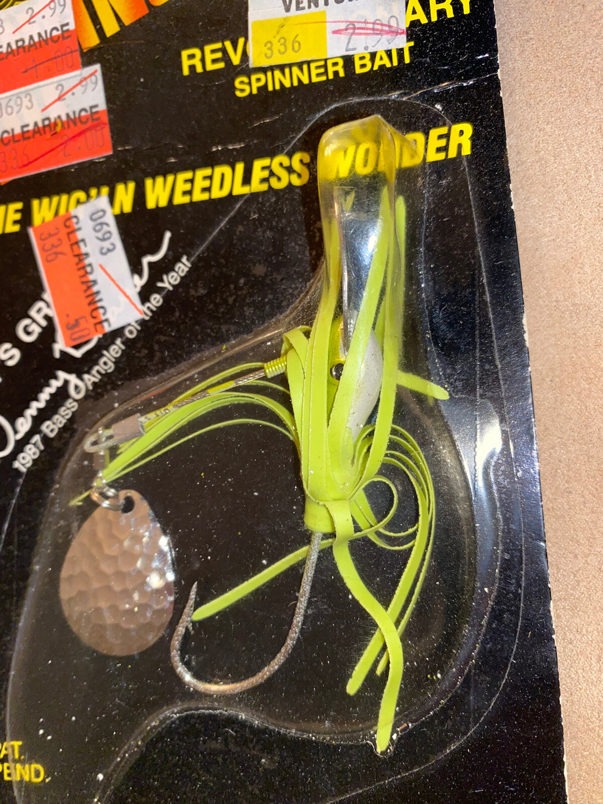 TUFF FIND!Unknown chatterbait,LIVING RUBBER SKIRT!!!spring Bil Lure Discontinued - Image 3