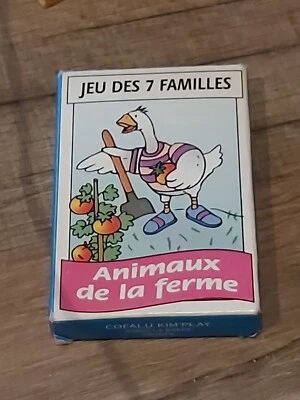VENDS JEU DE CARTES DE 7 FAMILLES- ANIMAUX DE LA FERME - COMPLET - Photo 1/3
